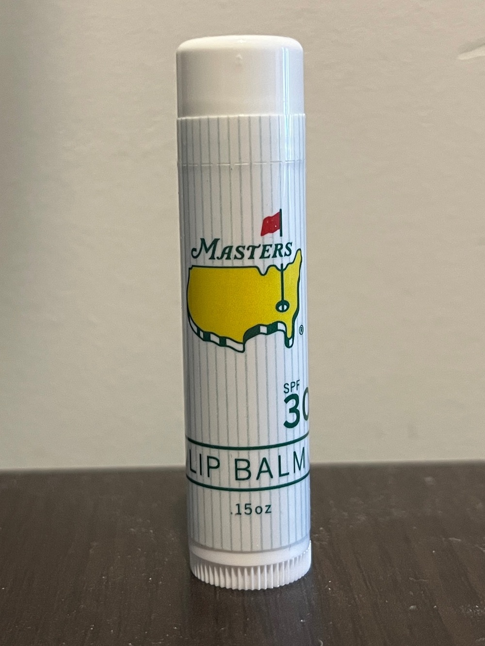 Masters Lip Balm Stick in White with Yellow & Green Accents